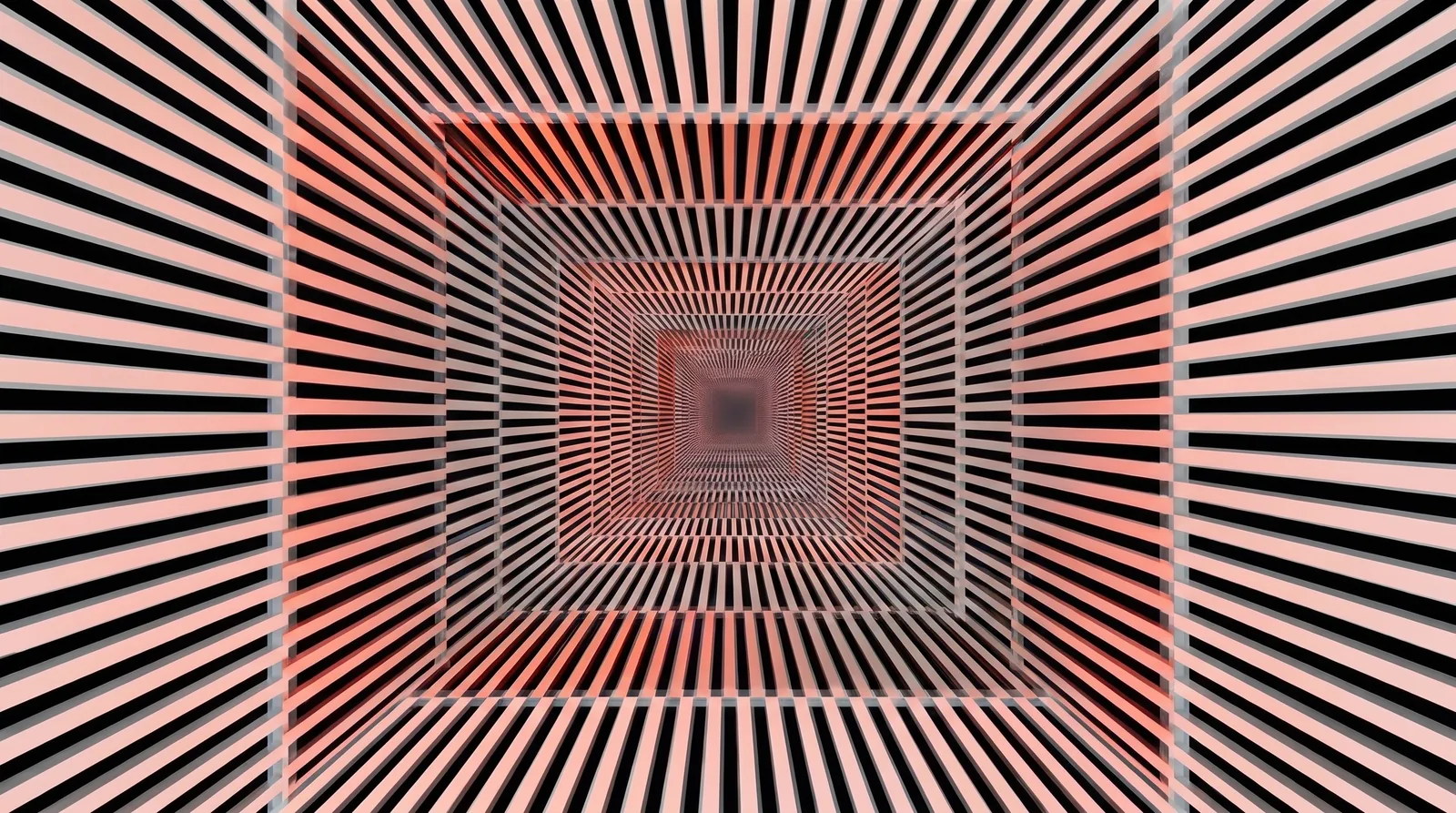 Repeating geometric lines drawing inward toward an uncertain centre