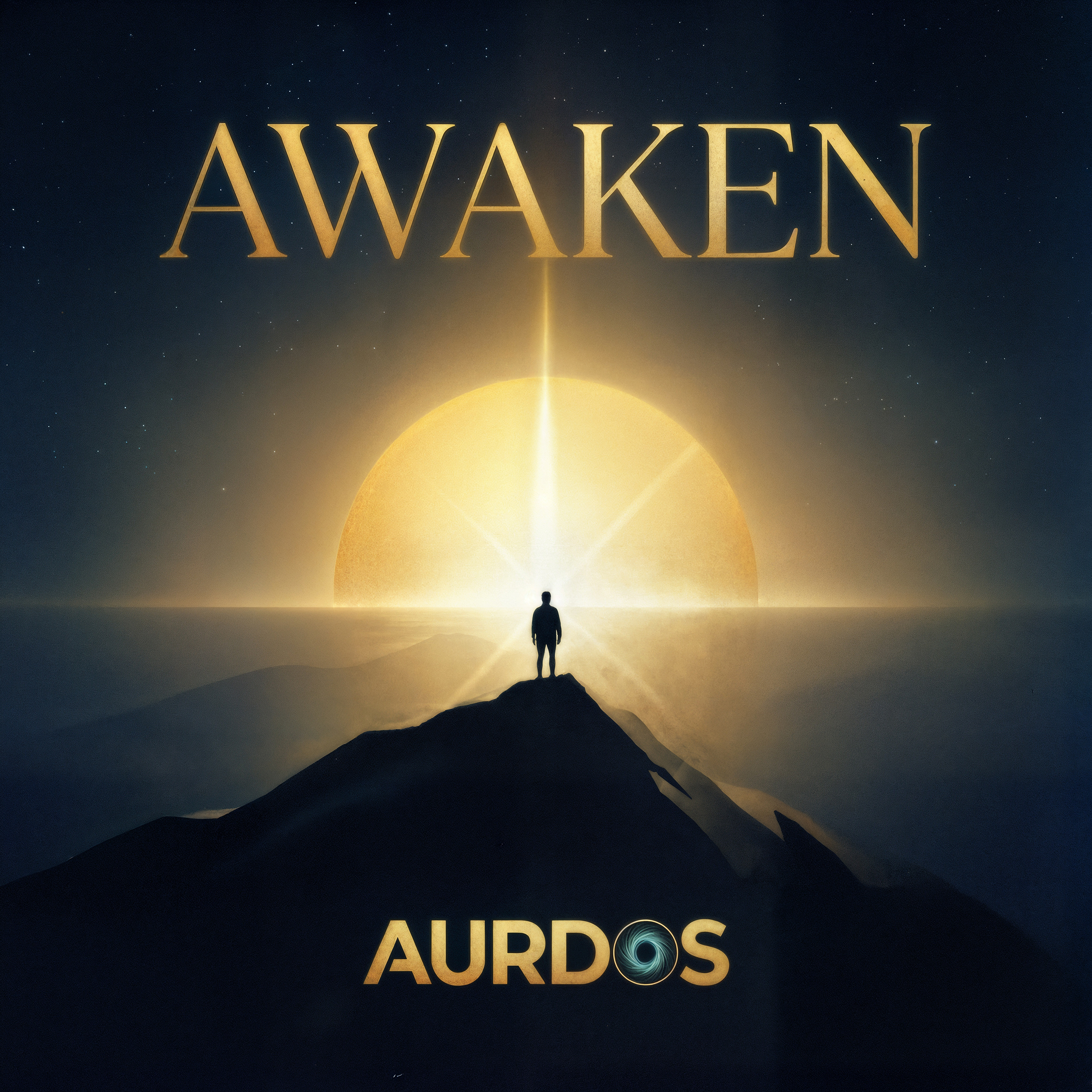 AWAKEN single cover art by Aurdos - debut melodic electronic track