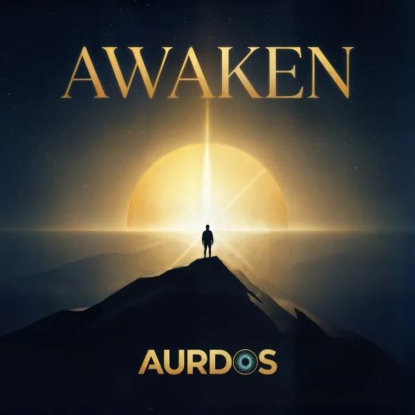 AWAKEN single cover art by Aurdos - debut melodic electronic track